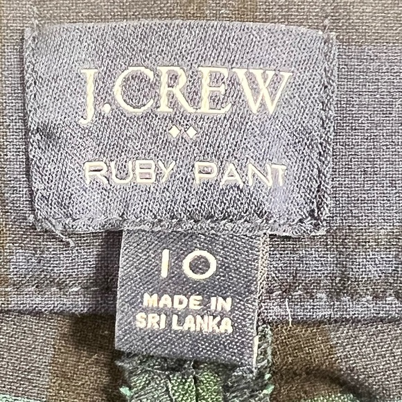 J Crew Slim Cropped Ruby Pant in Black Watch Plaid - Picture 6 of 12